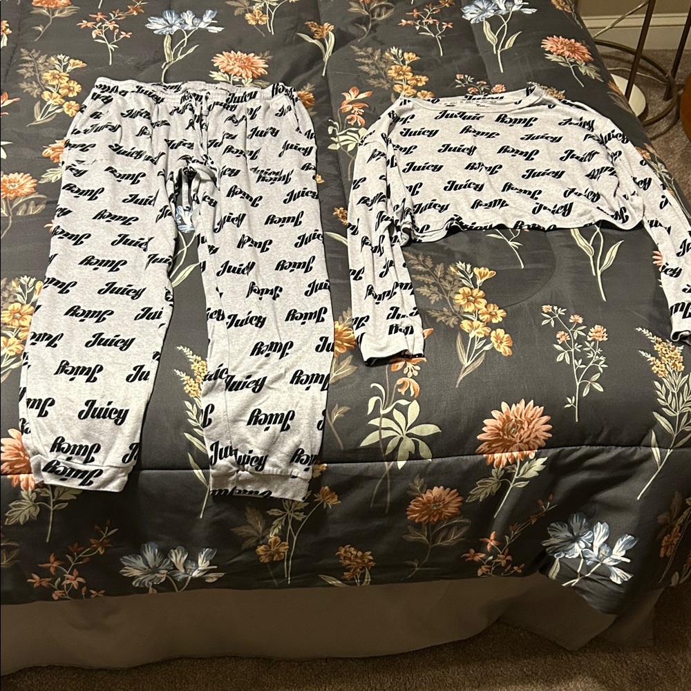 Juicy Couture Pajama Set - Gray and Black